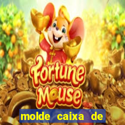 molde caixa de baralho png